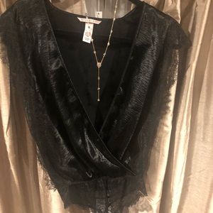 Victoria’s Secret satin lace bodysuit! Worn once.